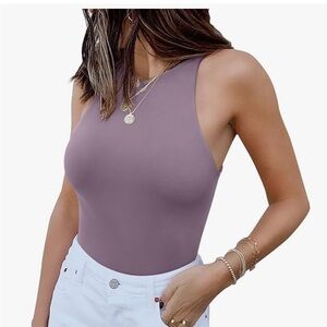 Women's Sleeveless Purple Top